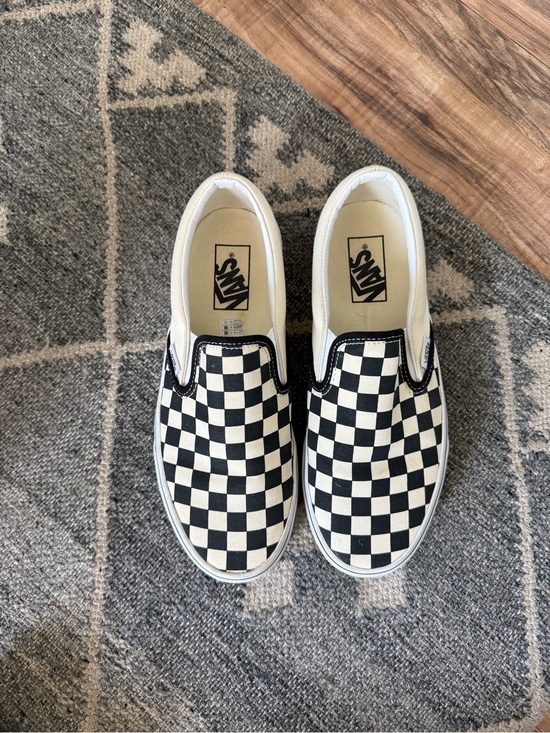 Vans Shoes - Vans Checkerboard Slip-On Sneakers - Black & White